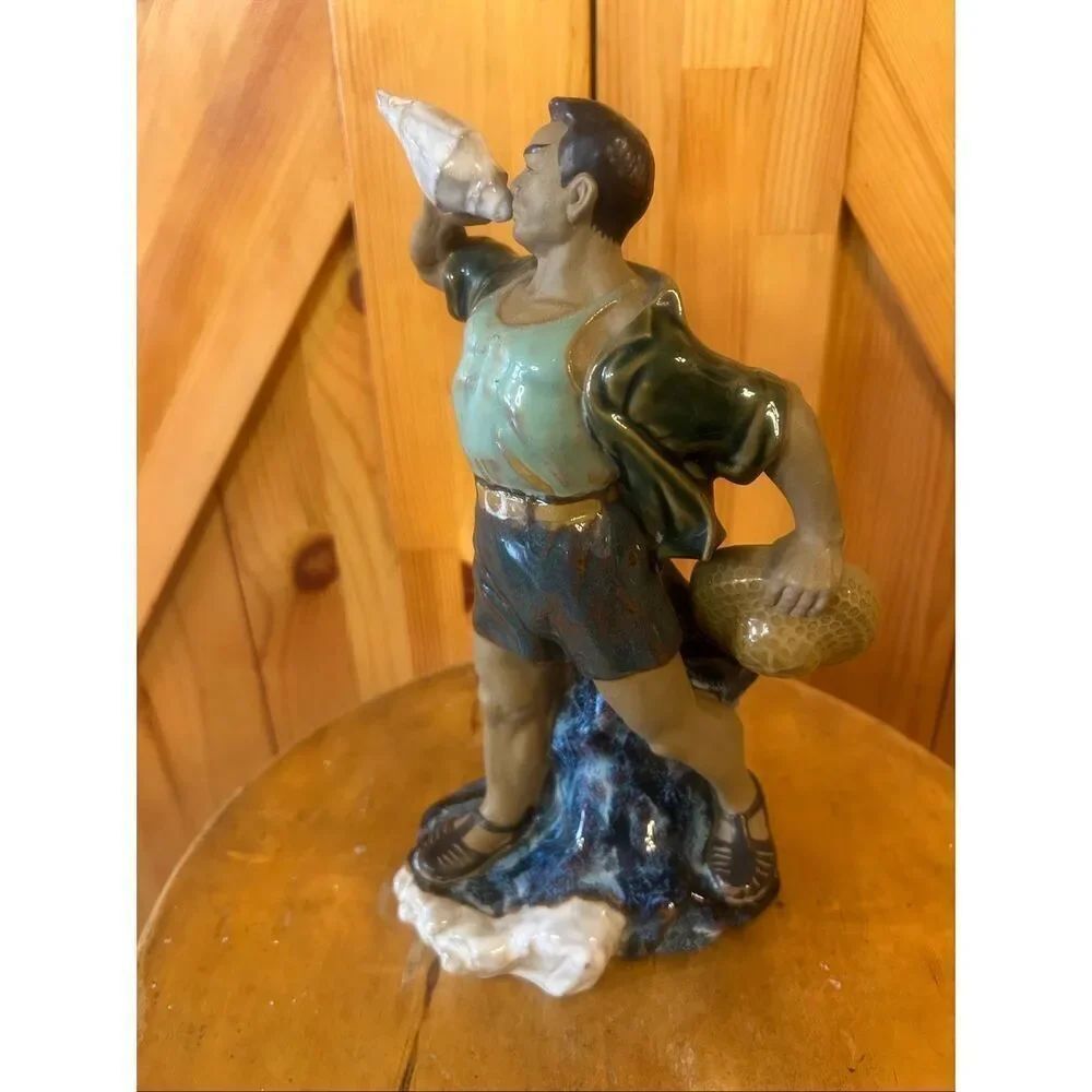 Vintage Cultural Revolution Chinese Ceramic Figurine Liao Hongbiao Propaganda (5